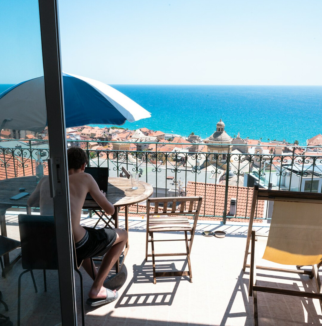 luxury apartment balcony sea view