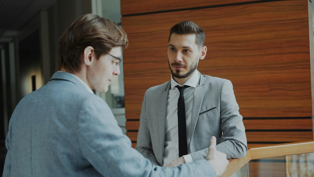 luxury real estate agent meeting