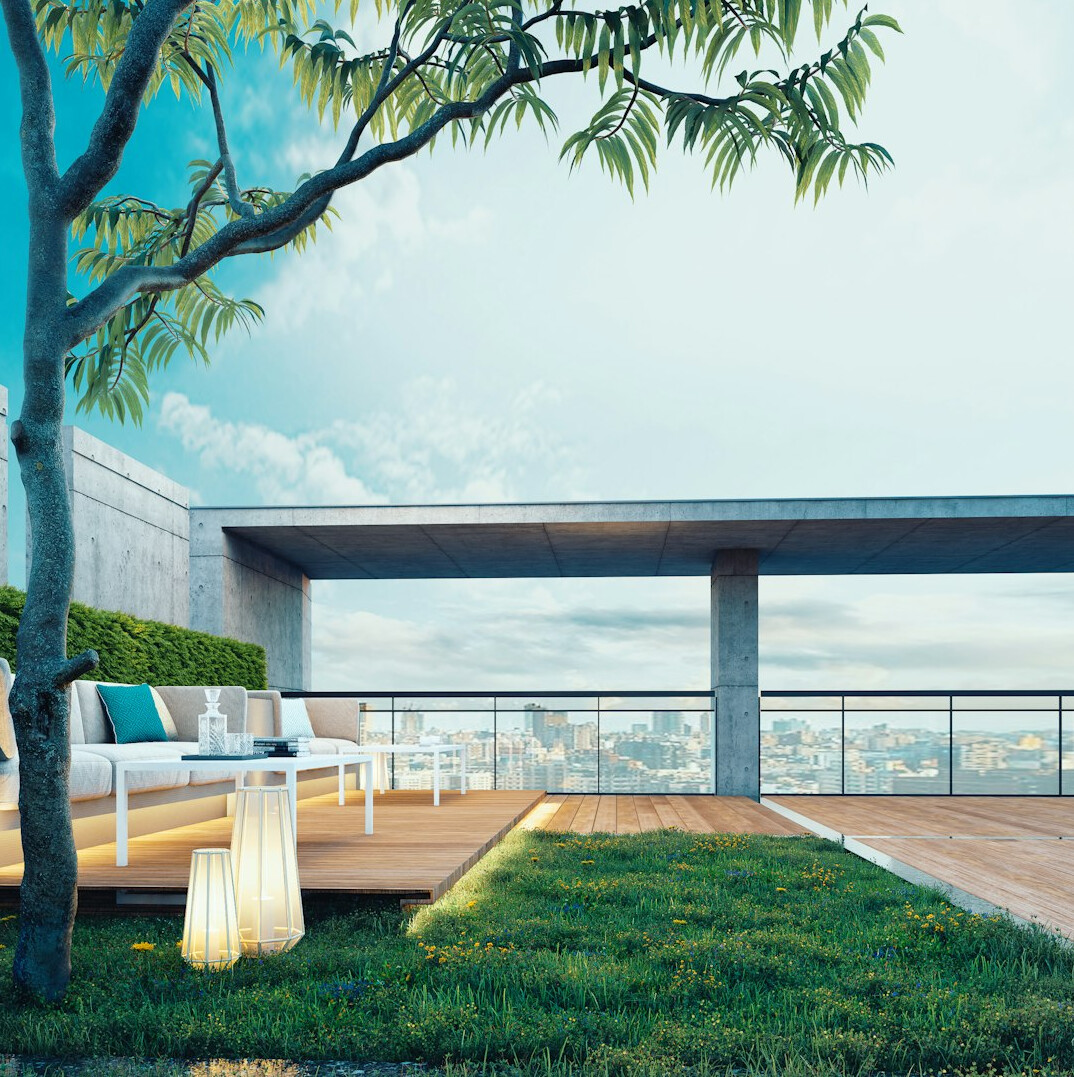 luxury apartment balcony view